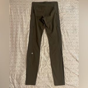 Lululemon tights size 4 OLIVE GREEN